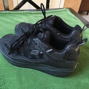 Skechers Shape Ups walking exercise shoes black
